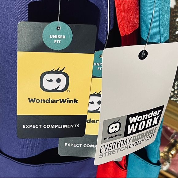 NWT 🆕CHOICE OF: Red or Grape only Wonder Wink Nurse Scrub Vest/Smock Med - Picture 4 of 12